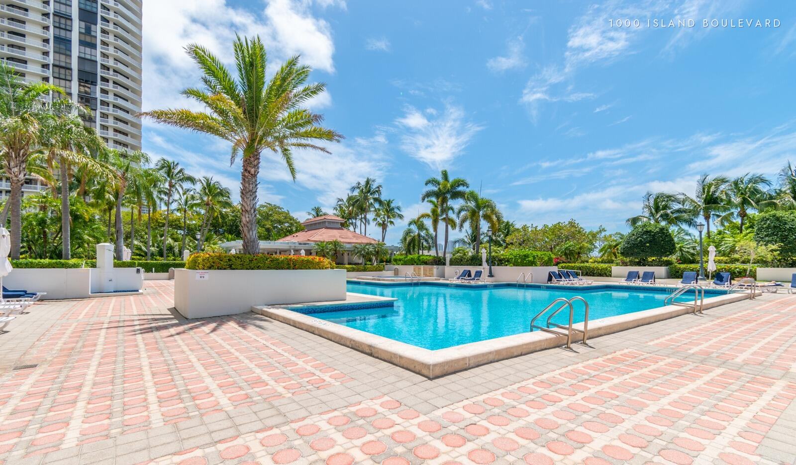 The pool deck today